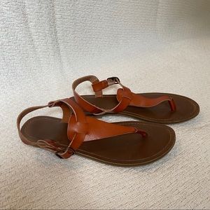 Tan, Strappy Sandals